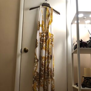 Serving Looks Halter Maxi Dress